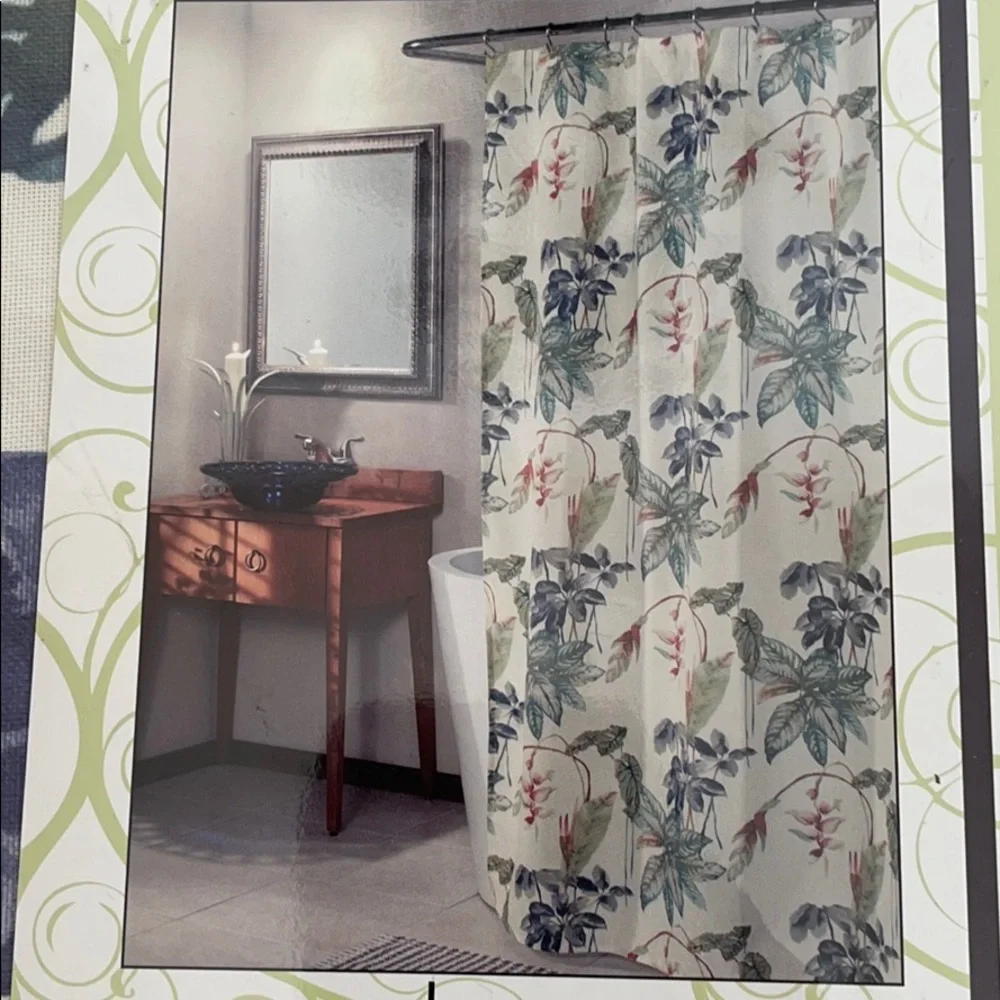Floral Shower Curtain by Cascade